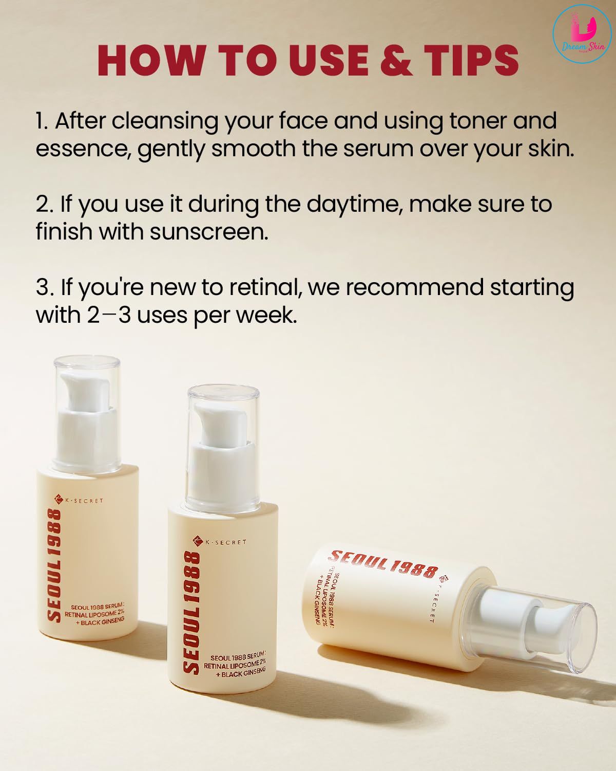 KSECRET SEOUL 1988 Serum : Retinal Liposome 2% + Black Ginseng [30ml] 